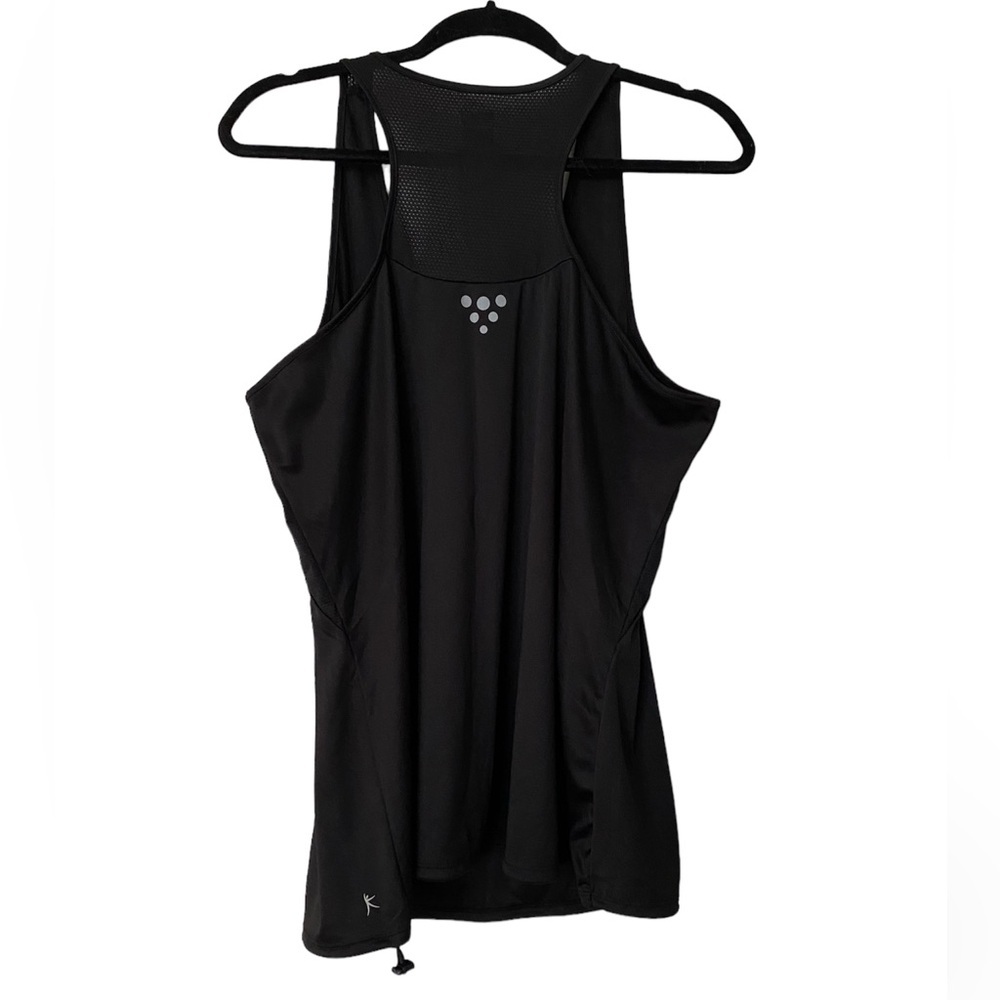 Danskin Workout Athletic Tank Top Black Drawstring, XL (16-18)